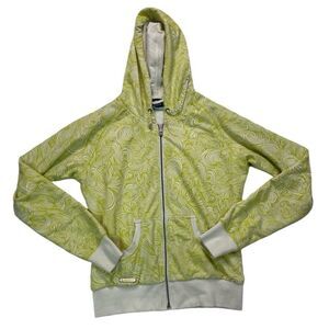 Scott Fur Lined Patterned Zip Up Hoodie Sweatshirt